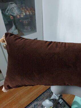 Beautiful High Quality Decorative Pillow With Pretty Side Tassels Accent Pillows